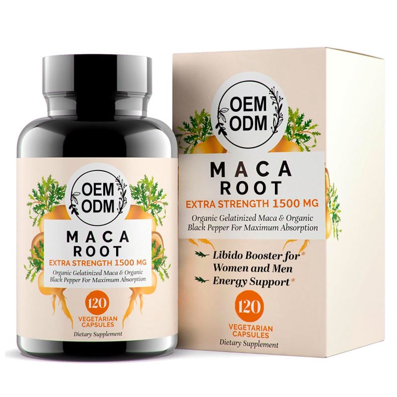 Support Stamina Endurance Increase Energy Reduce Fatigue Female Libido Booster Maca Root Powder Capsules For women