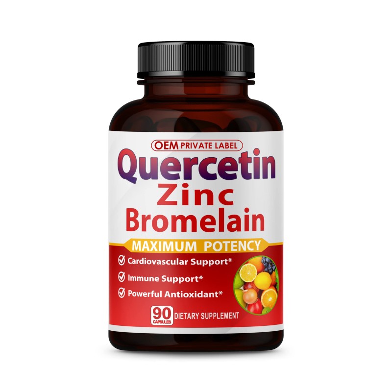 Premium High Purity Quercetin 98% with Zinc Capsules  Powerful Antioxidant for Enhanced Energy & Overall Health