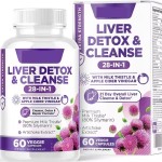 Private Label 28-in-1 Liver Cleanse Detox Repair Formula Herbal Live Capsules for Liver Support Supplement