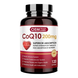 OEM Premium  CoQ10 Capsules with Trans-Resveratrol, PQQ, Vitamin E & BioPerine  Heart Health & Energy Boost