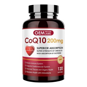 OEM Premium  CoQ10 Capsules with Trans-Resveratrol, PQQ, Vitamin E & BioPerine  Heart Health & Energy Boost