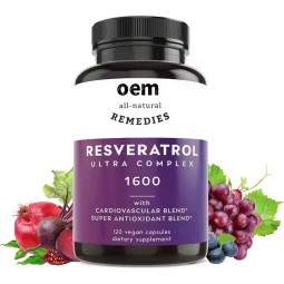 Wholesale High Purity Natural Herbal Supplement Trans Resveratrol Grape Seed Extract Resveratrol Capsules