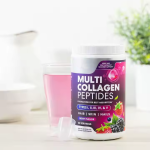 Hydrolyzed Multi Collagen Peptide Powder (Types I-II-III-IV-V) - Berry Flavor for Skin, Hair & Nail Health