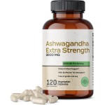 Ashwagandha Stress Relief Capsules , Supports Anxiety Relief & Mood Balance, Natural Adaptogen