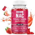 OEM  Private Label NAC Gummies - N-Acetyl Cysteine Supplement with Resveratrol & Magnesium for Antioxidant and Immune Support