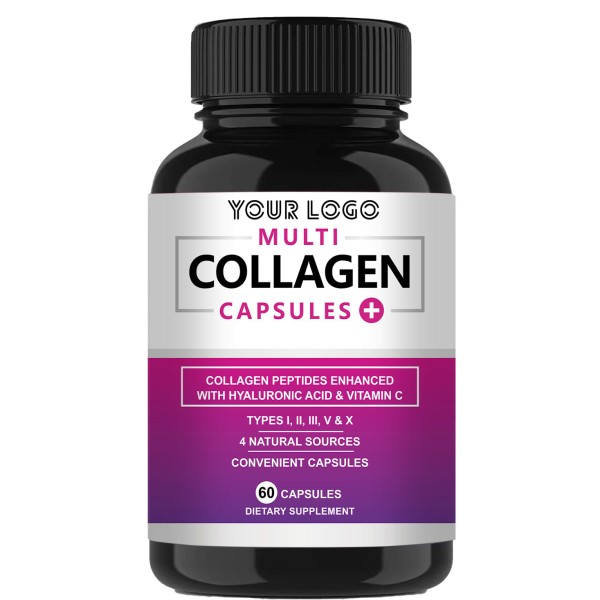 Hydrolyzed Collagen 1000mg & Vitamin C Capsules: Skin Brightening, Moisture Lock & Anti-Wrinkle Support for Women