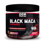 Maca Gummies for Muscle & Immune Support - Black Maca Extract with Selenium, Vegan-Friendly