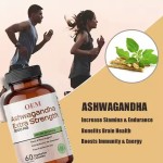 Pure Organic Supplements Halal Vegetarianism Herbal Extract Ashwagandha Extract Capsules High Content Lactone Capsule