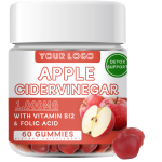 Apple Cider Vinegar Gummies with Vitamin B12 & Folic Acid - Detox Cleanse & Metabolism Booster for Energy & Weight Management