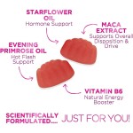 Women's Menopause Support Gummies with Maca Extract for Hot Flashes Relief and Hormone Balance - Vegan Vitamin Supplement