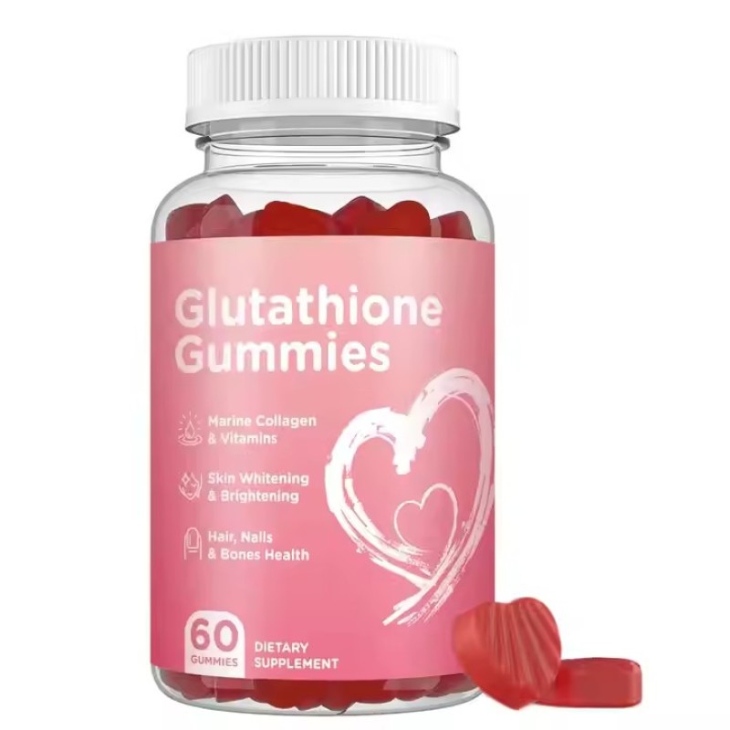 Wholesale Skin Whitening Lightening Gummies with VC Vitamin E L-glutathion Collagen Supplement