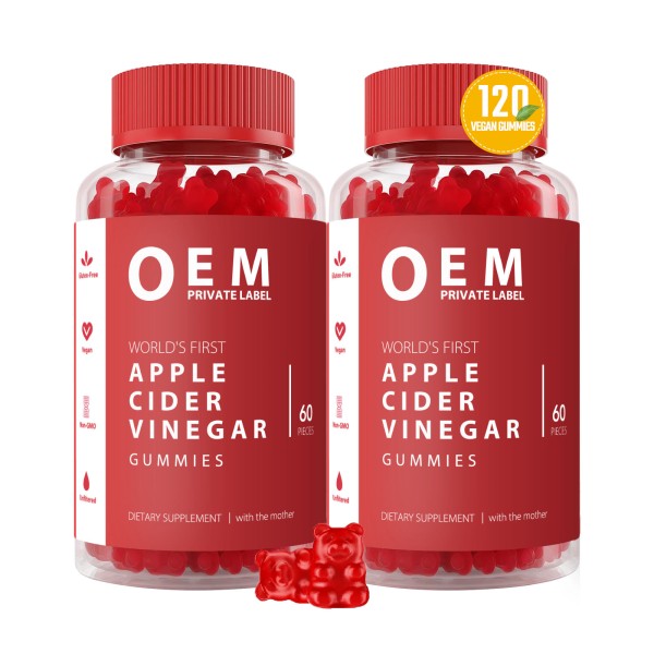 Apple Cider Vinegar Gummy Vitamins 180 Count B9 B12 Gelatin-Free Gluten-Free Vegan Non-GMO for Digestive Health Energy Boost