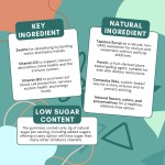 Natural Zeolite Detox Gummy Candy, Children's Heavy Metal Micronized Zeolite Vitamin D3 B12