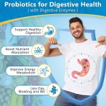 Men Digestive Health Enzymes Prebiotics Capsules for Saw Palmetto Cranberry Gut Immune Prostate Urinary Tract Health