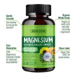 Supports Sleep, Calms Muscle Spasms, Helps Relieve Stress, Magnesium Glycine Capsule Supplement