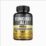 Tongkat Ali Capsules 4800MG Herbal Complex 4 in 1 with Maca Roots Energy Production Support Muscle Mass and Stamina