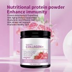 OEM Private Label Collagen Powder with Hyaluronic Acid and Vitamin C for Skin Whitening and Hair Support 300g