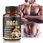 Ashwagandha & Organic Maca Root Capsules: Strong Man Herbal Supplement Designed for Adult Stamina, Hormonal Balance