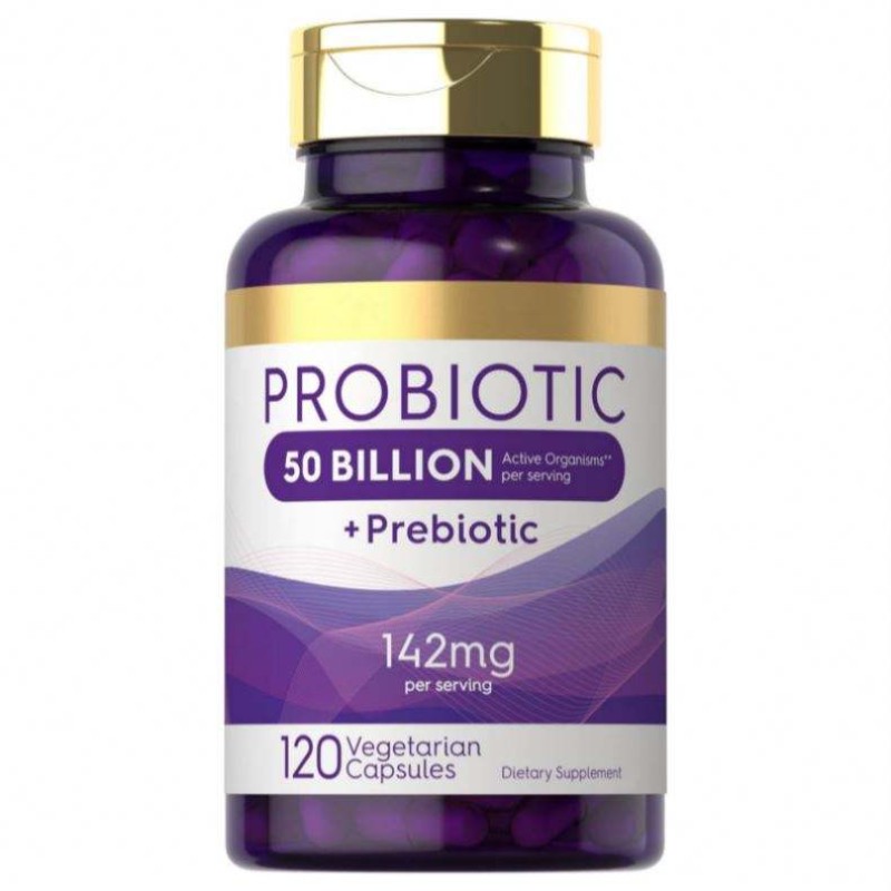 50Billion CFU Probiotics Capsules for Digestive Health Support Non-GMO Gluten Free Custom Logo Supplement