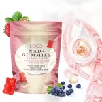NAD+ Supplement Sugar-Free Organic Gummies with Vitamin B3 Niacinamide Boosts Energy Regeneration for Adults Newborns Excluded