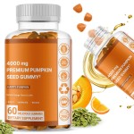 OEM Private Label Pumpkin Seed Gummies Hair Growth Bladder Urinary Tract Support Young Skin Supplement Pumpkin Seed Gummies