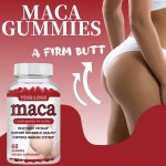 Maca Gummies Rich in Amino Acids Minerals and Vitamins Organic Maca Range to Enlarge Buttocks for Women Enhance Male Vitality