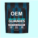 Blue Raspberry Creatine Gummies 5g Per Serving - Muscle Strength & Energy Booster for Athletes & Fitness Enthusiasts