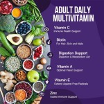 Premium Women's Multivitamin Gummies with Calcium, Vitamins C, D3, E, K, B12, Iron, and Minerals for Skin and Hair Health