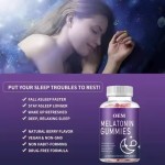 Sleep Deep Aid Melatonin Gummies Candy Vitamin B6 5-HTP Sleep Gummies Ashwagandha L-theanine