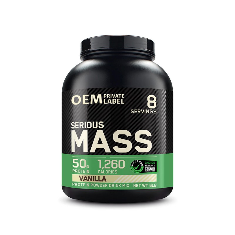 Protein Powder Drink Vitamin Creatine and Glutamine Vanilla Quality Increase Protein Weight Gain Supplement