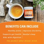 OEM Organic Milk Power with Turmeric Ginger Black Pepper Beauty Supplement Powder for Gut Sleep & Joints Health