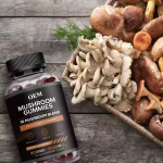 10 Mushroom Complex Gummies 2500mg - Immune Booster & Cognitive Support Supplement for Adults Daily Wellness