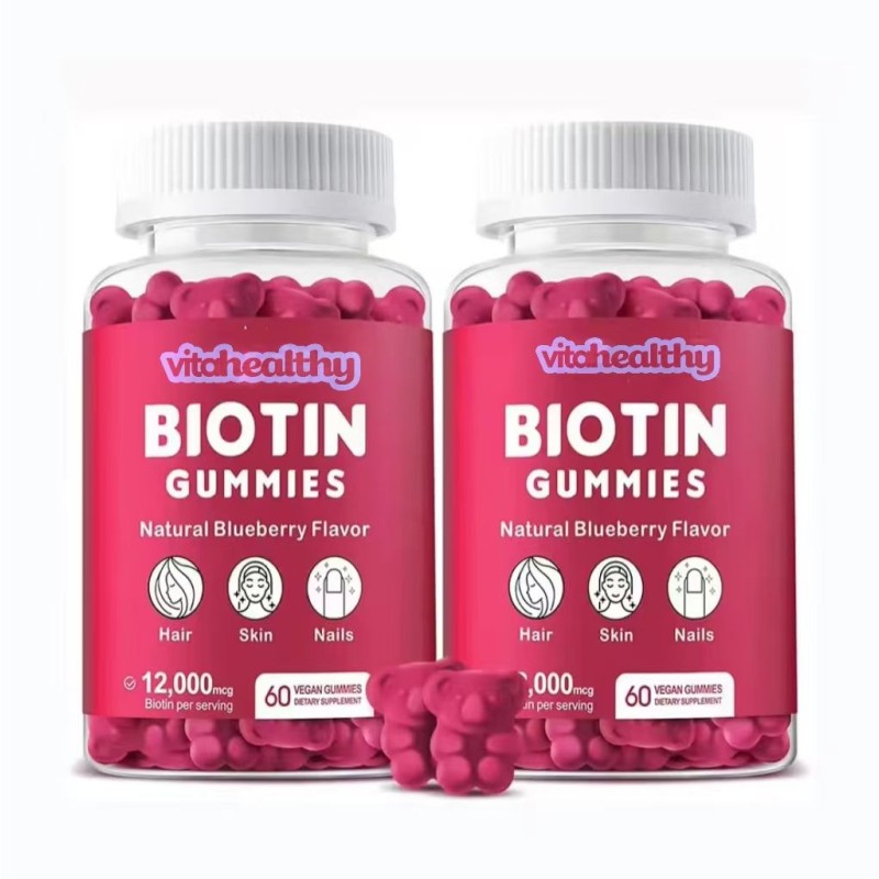 OEM/ODM Private Label Biotin Gummy Vitamin Supplement for Hair Skin & Nail Health