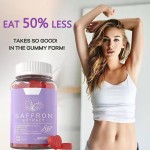 Saffron Extract Gummies Supplement for Adults Rhodiola Rosea Lemon Balm GABA Supplements Beauty Not for Pregnant Women
