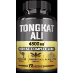 Tongkat Ali Capsules 4800MG Herbal Complex 4 in 1 with Maca Roots Energy Production Support Muscle Mass and Stamina