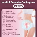 10 in 1 Myo-Inositol D-Chiro  With Vegan Omega 3 and Vitamin B12 Supplements Sugar Free Gummies for Ovarian Health