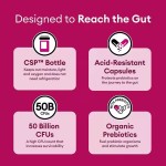 Custom Probiotics for Women Capsules 50 Billion CFU Probiotics Supplement Organic Probiotic Prebiotic Capsules for Gut Health