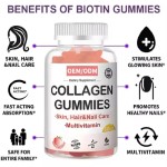 Collagen and Biotin Hair Growth Gummy Adult Health Supplement OEM  Vitamin Gummy Dosage Is Not for Children