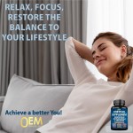 OEM Cortisol Management Herbal Capsules with L-Theanine for Detox, Sleep Support, and Stress Relief for Women