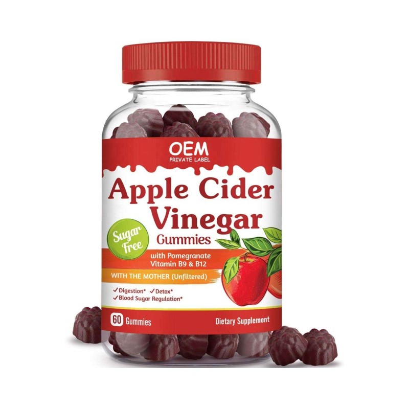 OEM ACV Gummies with Vitamin C & Biotin for Enhanced Hair, Skin, and Nail Health