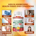 OEM Premium Calcium Magnesium Zinc Gummies with Vitamin D3 & K2 for Immune Support