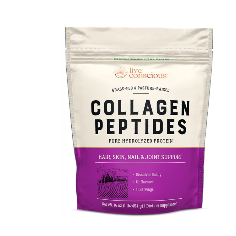 Premium Hydrolyzed Collagen Peptides Powder for Hair Skin Nails and Joints with Type I & III Collagen Support
