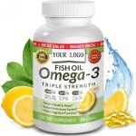 Adult Omega-3 Fish Oil Softgels with EPA and DHA Immune & Skin Health Supplement Beauty Product Effectiveness