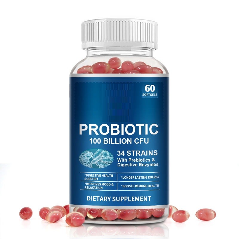 Probiotic Supplement Probiotic Digestive Enzyme Complex Soft Capsules Promote Digestive Health Gastrointestinal Health