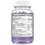 Deep Sleep Supplement for Adults Vitamins B6 Theanine 5-HTP Powder Melatonin Gummy Candy