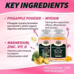 OEM Premium Women's Health Gummies with Myosin, Magnesium, Zinc, Vitamin D - Pineapple Flavor