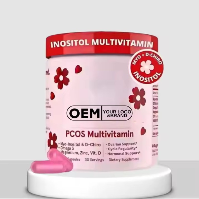 OEM/ODM D-Chiro Vitamin Capsules Private Label Inositol Multivitamin for Adults Beauty Enhancing Happy Hormones