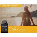 Vegan Softgel Vitamin D3 + K2 Multivitamin Soft Capsules Adult and Pregnant Softgels Immune Booster Suitable for All Ages