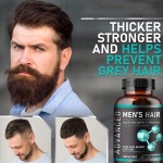 Clinically Proven Hair Growth Capsules for Men with 5000mcg Biotin and Saw Palmetto for Thicker Stronger Hair