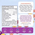 Organic Lions Mane Mushroom Gummies with Reishi, Cordyceps, and Chaga for Immune Defense and Cognitive Boost